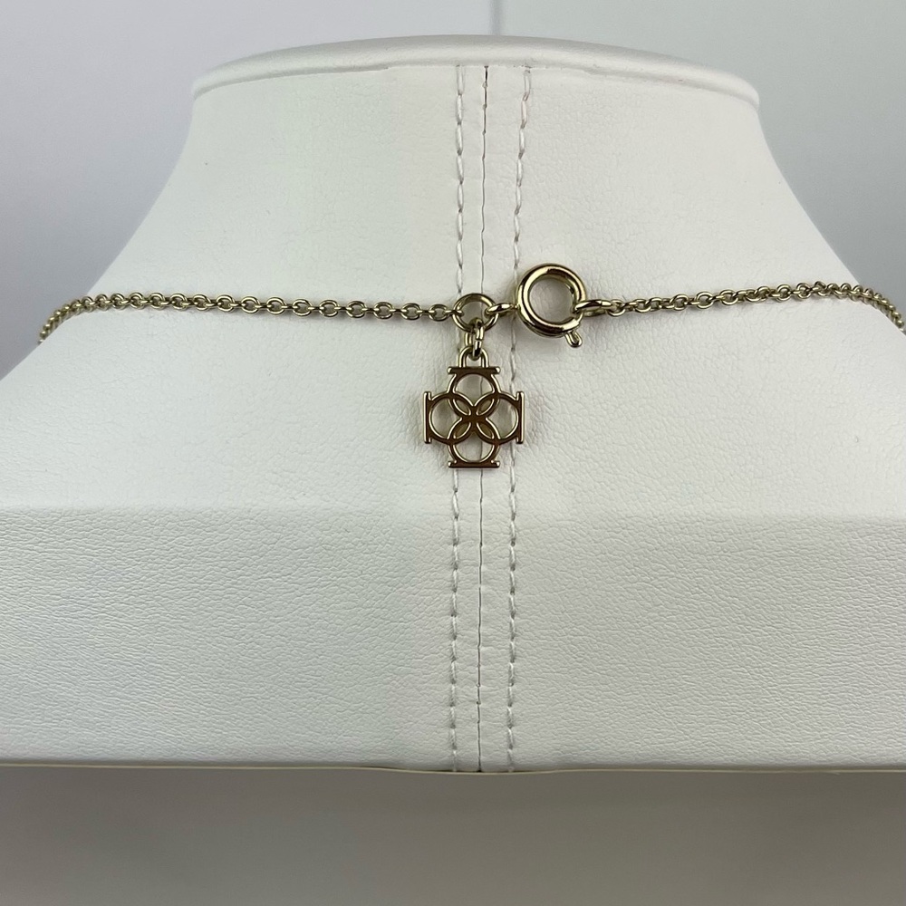 Ann Taylor Faux Pearl & Pavé Crystal Gold Tone Long Necklace - Picture 2 of 3